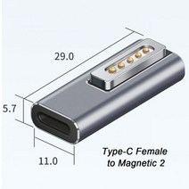 Newest USB C to Magnetic 1 2 Cable Cord Adapter For MacBook Air Pro Charging Converter PD Adapter fo, CHINA_TypeC F to Magnetic2
