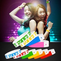 손목 띠 밴드 종이 팔찌 박람회 입장권 파티 티켓 273651EA, 쿠팡☆ VIP레드