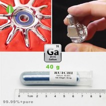 순수 갈륨 99.99 낮은 융점 금속 장난감 교육 마술사 9999 순도 10g 20g 50g 100g 원소 31