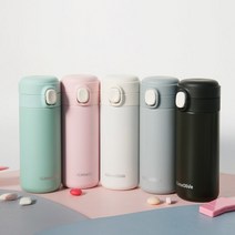 뮤티드 보온보냉 원터치 어린이 텀블러 350ml, 뮤티드텀블러-화이트, 1개