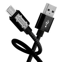 메니폭스 씬메쉬 고속 충전 케이블, 3m(1+1), 5핀_블랙