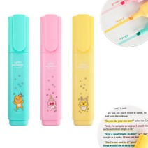 카카오프렌즈 해피모먼트 마일드 형광펜 3색 세트 / 사무용품 다꾸 펜 형광펜 PEN 학용품 필기구 멀티펜 고체형광펜 형광펜추천 필기도구 야광펜 필기구추천 형광펜세트 형광팬 캐릭터펜