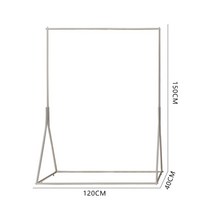 옷가게 디스플레이 스탠드 천장부터 바닥까지 내려 오는 조합 실버 옷걸이 벽에 남녀 의류 선반 나카지마 디스플레이 랙, 은색  삼각형 길이 120 높이 150cm