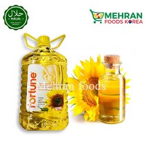 FORTUNE Sunflower Oil 5ltr 해바라기씨유, 525ml, 1개