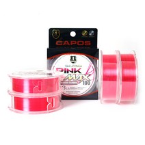 FL/카포스 핑크맥스 100m 카본라인 (배스루어낚시줄), 16LB