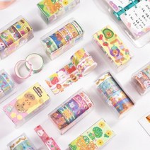 바보사랑 곰돌이 모양 마스킹테이프 5개세트 다꾸용품 .아이조아, 놀이기구