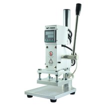 수동 스탬핑기계 열 프레스기 로고각인 각인기 인쇄기, 기계판 트럼펫 골드 파마 홀더