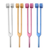 주파수계수기 64 Hz 튜닝 포크 의료 치유 악기 알루미늄 합금 해머 & 렌치, [03] Silver
