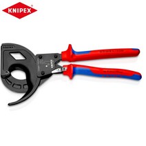 KNIPEX 소형 구조 래칫 케이블 가위 가볍고 작동 편리 95 32 320, [01] 95 32 320