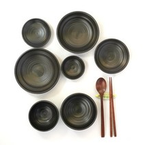 cocooning 한국전통 숨쉬는 무공해 옹기 100%수공예 예쁜도자기그릇세트, 1Ea, 공기