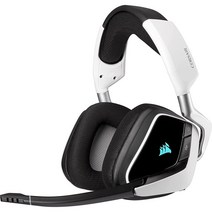 커세어 보이드 RGB 엘리트 무선 7.1채널 컴퓨터 게이밍 헤드셋 화이트블랙, RDA0011, 화이트