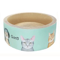가또 패밀리 빅써클 원형 고양이 스크래쳐 44cm, 혼합색상, 5개