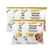 홀랜드앤바랫 네츄럴 아몬드 홀 800g Holland & Barrett Natural Almonds Whole, 5팩