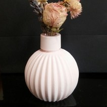 수제몰드 둥근줄무늬화병(펌킨)(3D)
