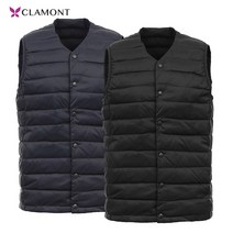 끌레몽뜨 브이넥 구스다운 경량조끼