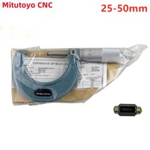마이크로미터 캘리퍼스 외경 내경 게이지 두께 정밀 측정 Mitutoyo-CNC 외부 Micrometer 50-75mm 금속 가공, 02 25-50mm