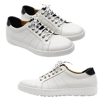 마리오탈라리코 천연소가죽 스티치무지 스니커즈 4cm굽 남자수제화 키높이스니커즈 소가죽운동화