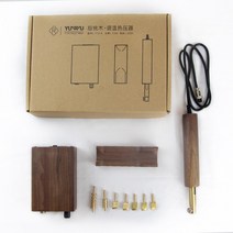 전기 크리저 세트 가죽 공예 도구 가정용 전기 인두 기계 재봉 인두기 공방 공구 입문자 전문가, 본체 + 가열기 + 에지 세트 7개