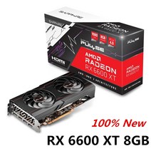 그래픽 카드 비디오 사파이어 RX 6600 XT 6600XT 8GB 6000 G Radeon RX6600 RX6600XT GDDR6 데스크탑 PC AMD 컴퓨터 게임 호환, RX6600XT 8GB