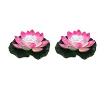 물레방아 오줌싸개동상 작은 연못 만들기 분수대 설치 12pcs 18cm 인공 부동 연꽃, 2pcs 18cm 그라디언트