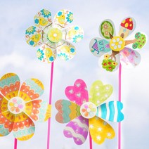 만들기자랑꽃 바람개비/종이바람개비/만들기재료/diy재료/야외, 하트디저트