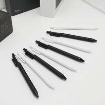 KACO 카코 퓨어 소프트 젤펜 카코펜 블랙5P & 화이트5P (검정심), 1개, 블랙심(바디색:블랙5/화이트5)