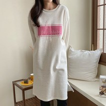 메리모드 기모원피스 원피스 겨울원피스 박스핏 루즈핏 박스원피스 루즈핏원피스 임부복 임산부원피스 여성빅사이즈 속기모 융기모 겨울코디 홈웨어 라운드넥 긴팔원피스