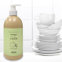 웅진 주방 과일 식기 조리기구 식물유례 피부보호 세제 500ml (친환경소재), 6개