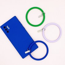 [블링] 핸드폰 실리콘 그립 링 - 손목 스트랩 아이폰 갤럭시 휴대폰 악세서리, 아이보리, 1개