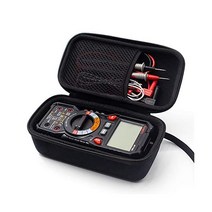 KAIWEETS HT118A/HT118E 멀티미터 케이스 하드 여행용 교체품 메시 포켓 포함 디지털 TRMS 6000/2000 카운트 볼트 미터 자동 범위(케이스만 해당 멀티미터