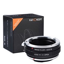[정규 대리점]K&F sony 미놀타 AF A마운트-CANON EOS M 마운트 어댑터 렌즈 크로스 첨부 af-eosm (KFEOSM)