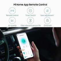 샤오미 공기청정기 추천 소형 휴대용 가정용 냄새제거 Xiaomi-Mijia 4 프로 OLED 터치 스크린 음이온 공기, 06 KR