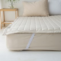 밍기뉴 고정밴드 패밀리침대패드, 오트밀