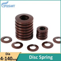 60Si2MnA 스틸 디스크 용수철 디스크 스프링 벨빌 와셔 OD 8-140mm ID 4.2-72mm 두께 0.2-8mm, 125x64x8(1 개)