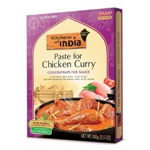 Kitchens of India Paste for Chicken Curry 키친스 오프 인디아 페이스트 포 치킨 커리 3.5oz(100g) 6팩, 1개, 1g