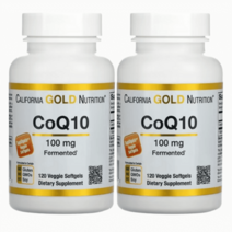 캘리포니아골드뉴트리션 CoQ10 코큐텐 코엔자임 100mg 120정 2팩