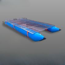 수상 좌대 낚시좌대 보급형 프리미엄 보트형 낚시터, 4m 플로트 쌍은 1.6 두께입니다