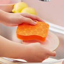 다이써 3M 눌은때 제거 스펀지 데일리 수세미 2개 컵 후라이팬 청소솔 세척, 상세페이지참조, 강력세척 그린2입 1885