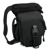 오토바이 가방 바이크 허벅지 다리착용 보조가방 힙색 레그백, 블랙