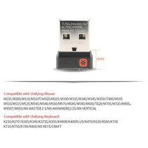 카파이 와이파이 동글 휴대용 무선 USB 수신기 통합 usb 어댑터 로지텍 마우스 키보드 연결 6 장치 mx m905 m950 m505 m510 m525, 6채널 6mm