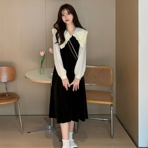 HQINT 여성 원피스 가을 봄 겨울 긴팔 반팔 롱원피스 미디원피스 캐주얼 정장원피스 하객원피스 하객룩 빅사이즈 여자 ZB-40971