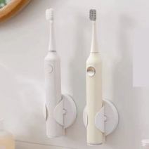 차차미 원형 접착식 전동칫솔 거치대 욕실 벽걸이 칫솔꽂이 정리 홀더