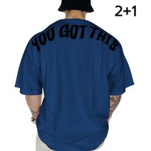 헬창 라운드 짐웨어 어깨넓어보이는 순면 흰티 큰옷 빅사이즈 헬스복 헬스티셔츠