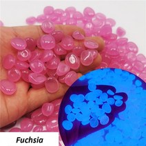 정자 원두막 조립식 정원 차광막 50/100Pcs 어두운 정원에서 자갈 보도 정원 테라스 잔디 정원 파티오 물고기 탱크 수족관 장식 글로우 스톤, [01] 50Pcs, [12] Fuchsia