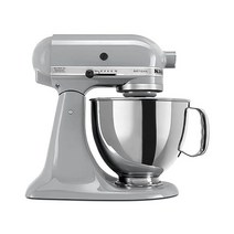 KitchenAid 키친에이드 KSM150PST 아티산 시리즈 5-Qt 주입 실드 스탠드, Metallic Chrome_Mixer