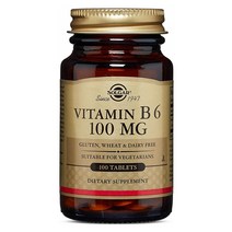 솔가 비타민 B6 100mg 100정 (타블렛) Solgar Vitamin 100tabs, 1개
