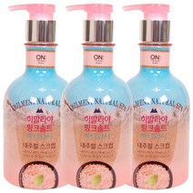 온더바디 히말라야 핑크솔트 내츄럴 스크럽 바디워시 400g, 3개