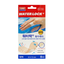 루크 워터락S 방수밴드 X 5개 / 저알러지성 / 손가락전용, (일반형  8매입) X 5개
