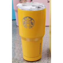 스타벅스 몬스터 대용량 텀블러 910ml 실버에디션, 옐로우
