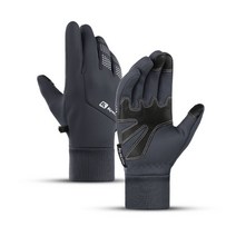 쇼핑을잇다 방한 장갑 Full Finger Winter Warm Cycling Gloves Touchscreen Waterproof Ski Bicycle Motoc, 02 GRAY_03 L